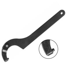 C-hook/spanner with adjustable round pin